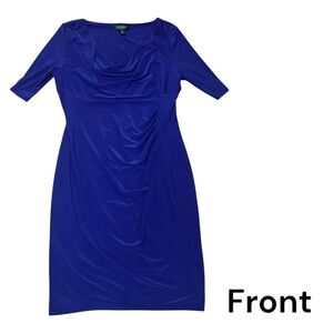 Lauren Ralph Lauren Royal Blue Midi Dress